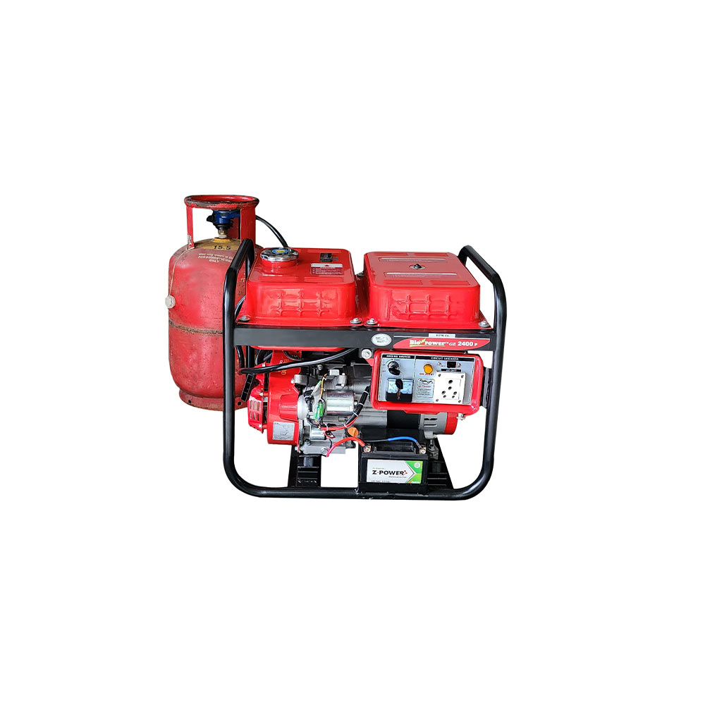 2.1 KVA smart Portable Generator, Petrol & LPG RUN, recoil & self start, Model GE-2400PS